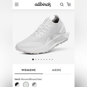NEW allbirds Tree Flyer 2 size 11 (11Women/8 Men) Blizzard white/white